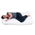 thumbnail image 2 of Bluestone Pregnancy Pillow, Full Body Maternity Pillow with Contoured U-Shape, White, 2 of 4