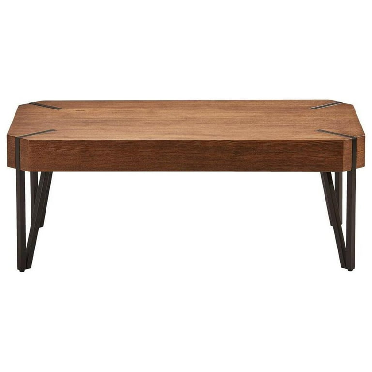 International Caravan Hamburg Contemporary Contemporary MDF/Metal End Table International Caravan Hamburg Contemporary Contemporary MDF/Metal End Table