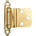 thumbnail image 1 of Anvil Mark 2494372 Anvil Mark Self-Closing Cabinet Hinge  1-1/2 In.  3/8 In. Inset  Polished Brass  10 Per Pack, 1 of 1
