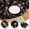thumbnail image 4 of Round Fitted Tablecloth with Elastic Edges Fits 45"-52" Round Tables Pioneer Colorful Floral Waterproof Table Cover Washable Indoor and Outdoor for Party Kitchen Dinner Banquet Patio Picnic, 4 of 7