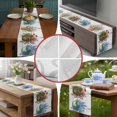 thumbnail image 3 of Table Runners 108 Inches Long Dress Scarves, Spring Floral Farmhouse Coffee/Dining/Kitchen Table Runner for Living Room, Wooden Elegant Pastoral Flowers 13x108 Inch, 3 of 3