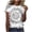 (Type2)Gray, variant on Tie-Dye T Shirts for Women Summer Casual Graphic Round Neck Short Sleeve Workout Blouses Basic Tees Tops