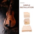 thumbnail image 3 of FELTECHELECTR 3Pcs Beige Wood Violin Bow Wedge for Stringed Instrument Parts Beginners and Professionals, 3 of 7