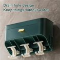 thumbnail image 3 of Bathroom Storage Holder Space Saving Toothbrush Organizer Rack Set Wall Mounted Toothbrush Stand Kit Load Bearing with 3 Water Cups, 3 of 9