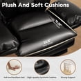 thumbnail image 2 of Waleaf 400lbs Executive Office Chair with Footrest, Ergonomic Leather Desk Chair with 180° Flip Armrests for Cross-Legged Sitting & 135° Reclining Back, 2 of 8
