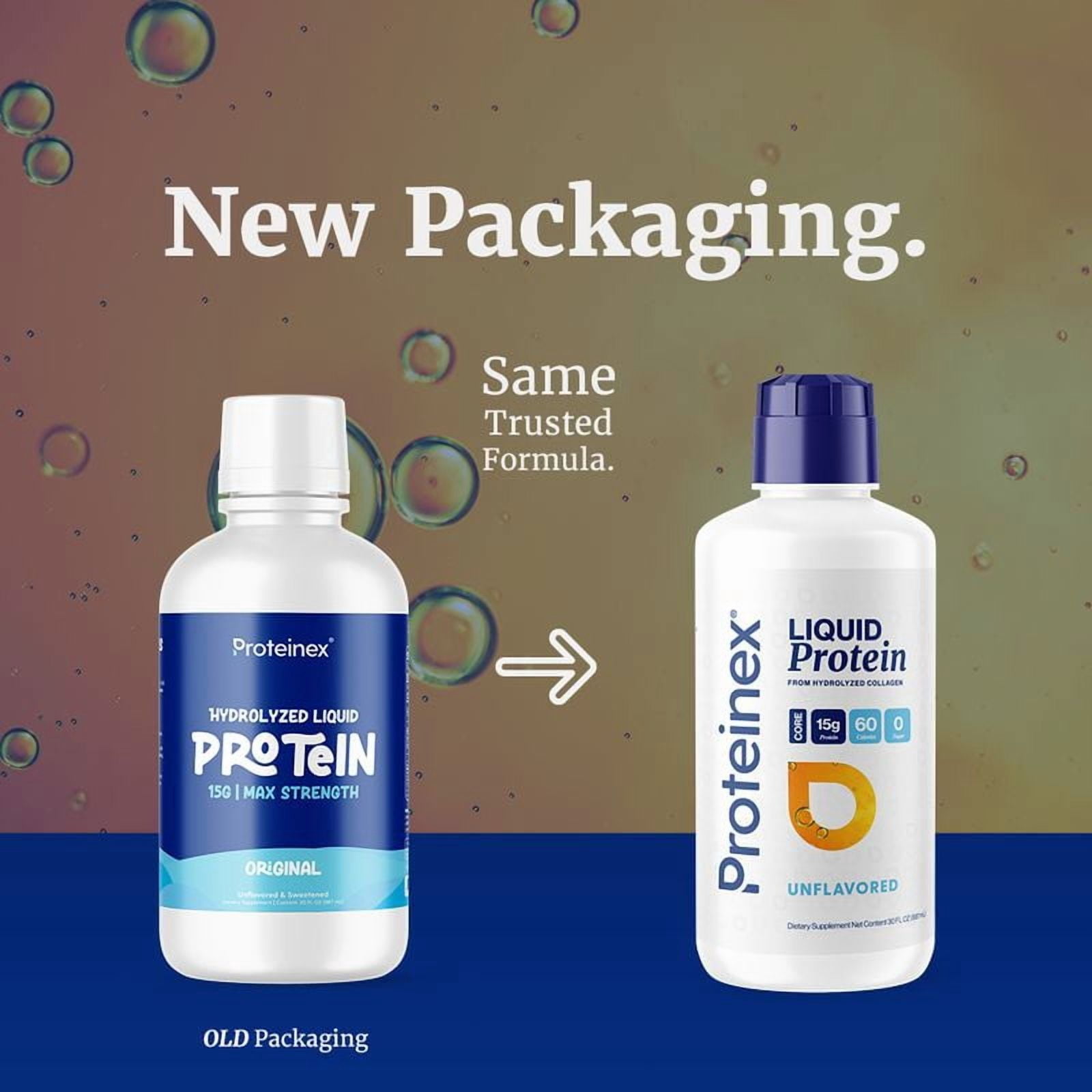 Proteinex Core Liquid Collagen Peptides, 15g Protein per serving | Zero Sugar, Zero Carbs, Ready to Drink | (Unflavored, 30 Fl Oz)