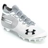 Under Armour Men's Spotlight SF MC Football Shoe, White, 9.5 D(M) US