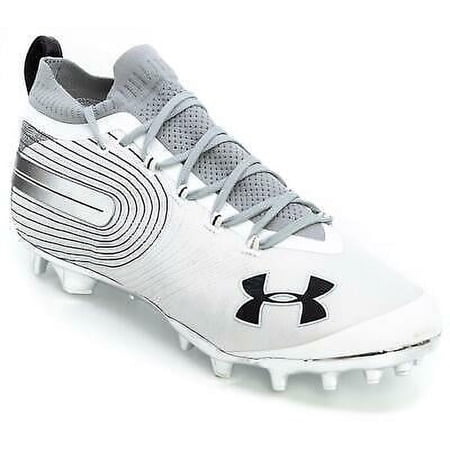 Under Armour Men's Spotlight SF MC Football Shoe, White, 9.5 D(M) US