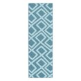 thumbnail image 2 of Flagstone Modern Geometric Indoor Area Rug by Blue Nile Nills - 2.6' x 8', Blue, 2 of 4