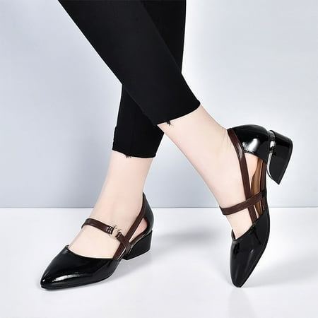 

Cathalem Platform Slides Sandals for Women Breathable High Heeled Casual Women S Pointed Toe High Heeled Daisy Sandals for Women Black 6.5