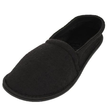 slippers mens shoes usa terry easy slip cloth sole flexible soft walmart comfort outdoor warm