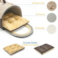 thumbnail image 2 of Pet Dog House Jiupety Cozy Cachorry House 2 en 1, talla S, marrón, 2 of 6