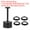 Black, variant on Uxcell E26/E27 Socket Ring Removal Tool T Type with Lamp Shade Socket Rings Black 5 Pack