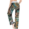 thumbnail image 5 of Women's Pajama Pants Vintage Paisley Design Comfy Stretch Sleepwear Womens Wide Leg Pants Casual Loose Yoga Sweatpants Comfy Lounge Pajama, Large, 5 of 7