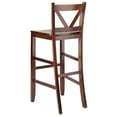 thumbnail image 6 of Winsome Wood Victor 30" V-Back Bar Stool, Set of 2, Walnut Finish, 6 of 7