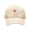 Beige, variant on Lovely Sweet Heart Embroidery Baseball Cap For Women Teens Adjustable Sun Protective Snapbacks for Outdoor Activity