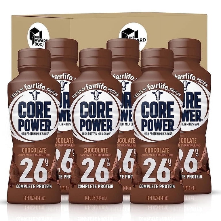 The Award Box Core Chocolate High Protein Shakes, 26g, 14 fl oz