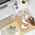 thumbnail image 4 of Long Mouse Pads for Desk,Pioneer Flower Floral Print Pattern Desk Mats on Top Of Desks, Desk Mouse Pad Extra Large with 3mm Non-Slip Base and Stitched Edge for Gaming,Office,Work,Home 31.5"x11.8", 4 of 6