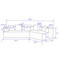 thumbnail image 5 of Aukfa 130" Oversized Cloud Sectional Couch Modular Sofa for Living Room, Installation Free, Green, 5 of 10