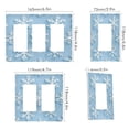 thumbnail image 2 of Yayeee Rocker Switch Wall Plate 1-Gang 4.6"x2.9" Home Decorative Outlet Cover, Blue Snowflake, 2 of 6