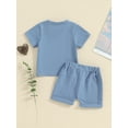 thumbnail image 5 of Toddler Baby Boy Short Sleeve T-Shirt Tee Tops Shorts Two Piece Outfit Set Infant Summer Clothes, 5 of 9