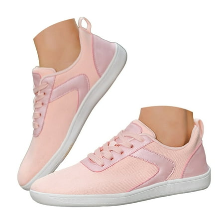 Zshosam Men s Casual Dress Shoes Sneakers Business Lightweight Oxfords Arch Support Walking(Pink 36)