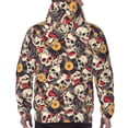 thumbnail image 7 of Honeii rock Skull record artist Pattern Mens Hoodies Men's Loose Sleeve Sweatshirt,Pullover Hooded Sweatshirt for Men,Essentials Hoodie-Medium, 7 of 7