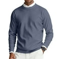 thumbnail image 2 of CharmCyan Men’s Crew Neck Knitted Pullover Long Sleeve Lightweight Ribbed Sweater Soft Classic Fit Casual Top for All Navy 2XL, 2 of 2