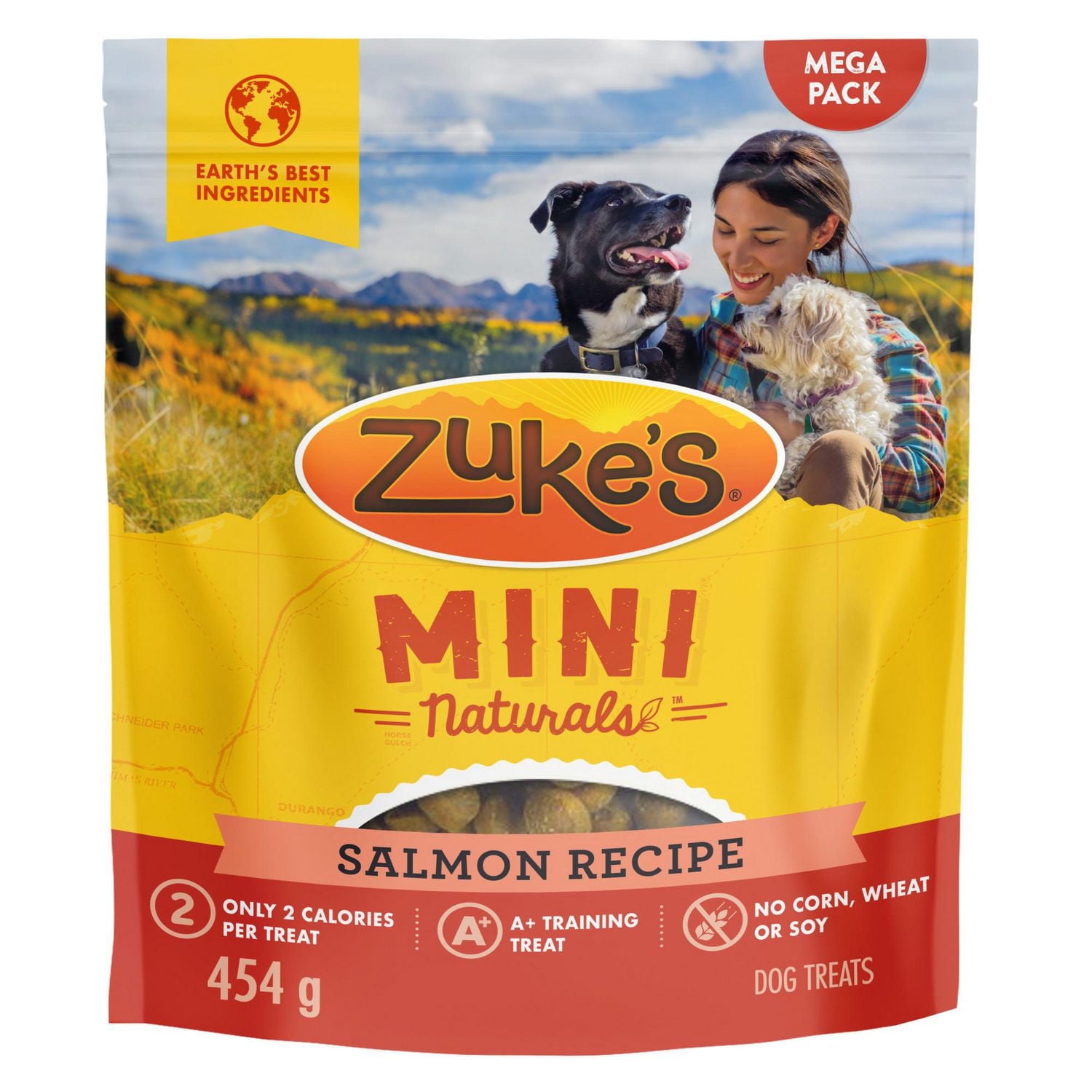 Zuke’s Mini Naturals Recette au Saumon, Gâteries pour Chiens 170-454 g