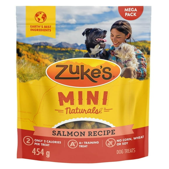 Zuke's Mini Naturals Tender Bites Salmon Recipe, Dog Treats