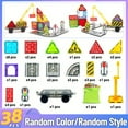 thumbnail image 7 of Magnetic Tiles Road Set with Magnet Crane Car Toys, Ice Castle Magnetic Blocks STEM Toys Creativity And Educational Construction Toys Toys for Kids Age 3-6 Birthday Gifts Random Color, 7 of 7