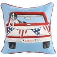 thumbnail image 5 of Jordan Manufacturing 18" x 18" Light Blue Patriotic Dog Reversible Outdoor Throw Pillow (2-Pack), 5 of 11