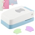 thumbnail image 1 of HLONK Tab Punch Easy to Use Tab Paper Punch Compact Tab Craft Punch Portable Loose Leaf Separator Label for Classification File Craft Punch for DIY Projects Scrapbooking 4.92*2.56*1.77in, 1 of 10