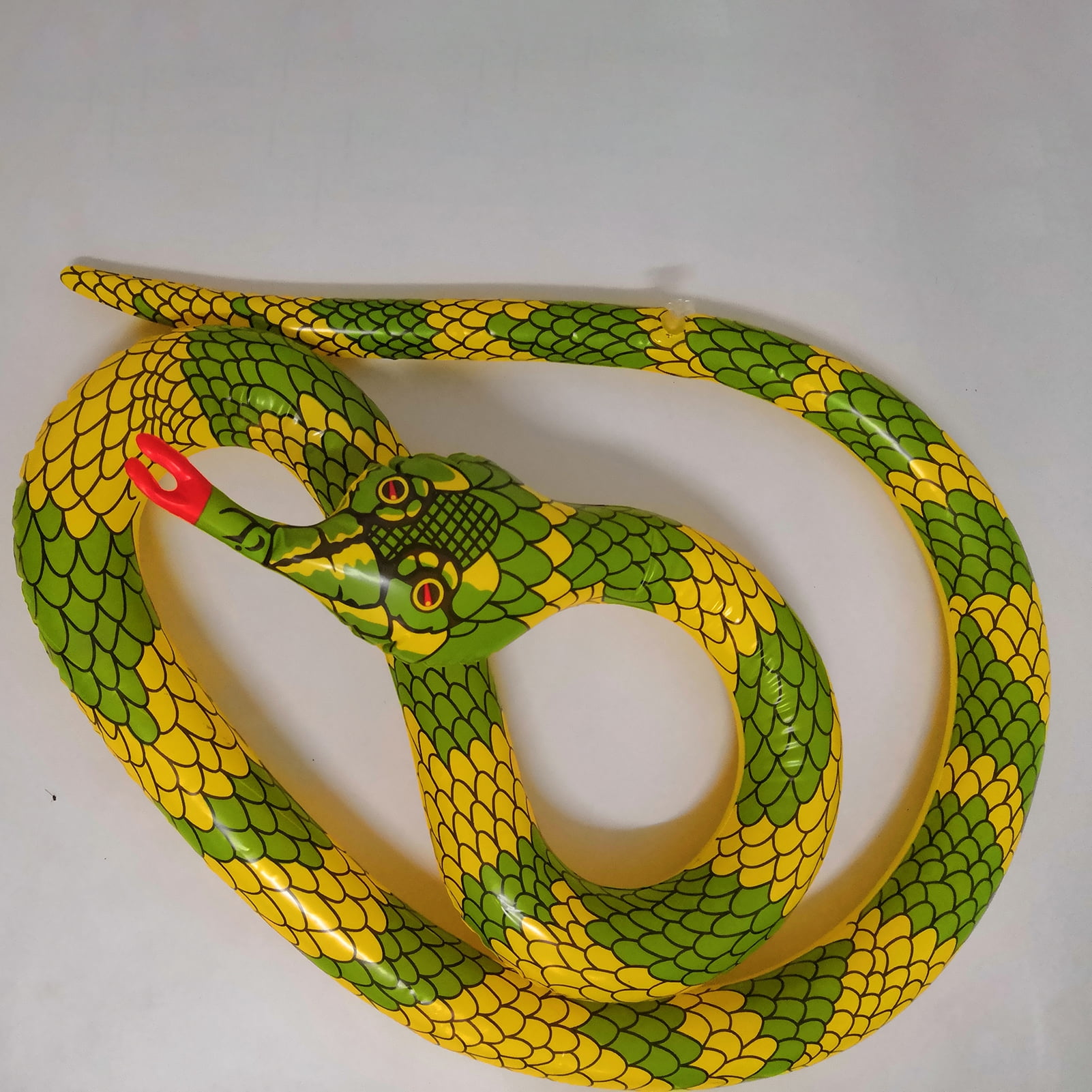 Inflatable Snake, 3 PCS Fake Snakes for Garden Pool, Pool Floats Blow Up Snakes, Deterrent Ducks