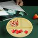 thumbnail image 4 of Platos divididos, 3 secciones, reutilizables, a prueba de , ligeros, duraderos, para niños, vajilla para bebés, vajilla para entrenamiento, cena, amarillo Macarena Placa de compartimento, 4 of 8