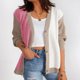 thumbnail image 1 of Pntutb Moda Casual Mujer Casual Cuello en V Manga corta Botón Suéter Señoras Outwear Liquidación Pntutb Pntutb-1294, 1 of 7