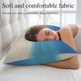 thumbnail image 5 of Blue Teal Beige Ombre Throw Pillow Covers, Modern Abstract Art Abstract Soft Breathable Pillow Cases with Invisible Zipper for Sleeping, Toddler Pillowcases for Couch Bed Sofa Chair 12x20 Inches, 5 of 9