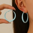 thumbnail image 4 of Summer and Spring Dopamine Colored Earrings Irregular Geometric Earrings, 4 of 9