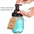 thumbnail image 3 of Mason Jar Foaming Soap Dispenser Lids -Bronze -Rustproof Stainless Steel Lid/, 3 of 6