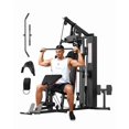 thumbnail image 1 of Home Gym Equipment Machine, Full Body Workout Machine with 150LBS Weight Stack, All in One Multifunctional Exercise Station for Home Fitness and Strength Training, 1 of 9