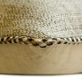 thumbnail image 2 of The HomeCentric Decorative Beige Pack of 2, 16"x16" (40x40 cm) Throw Pillows, Jute Lace & Moroccan Throw Pillows For Couch, Solid Pattern Contemporary Style Easter - Jute Weave, 2 of 3