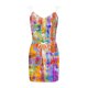thumbnail image 4 of Mujeres Casual con cuello en V sin mangas vendaje Tie-dye estampado chaleco suelto Sling Dress Pompotops ghjkhdj7064, 4 of 5
