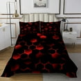 thumbnail image 1 of Erosebridal Gradient Honeycomb Coverlet Set King,Neon Geometry Bedding Set,Boys Room Decorative,3-Piece, 1 of 5
