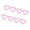 Pink, variant on Stylish Plastic Heart Car Decoration Removable Vehicle Sticker for Long Trip