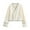 White, variant on ZZwxWA Fall Contrast Stitching Jackets For Women Long Sleeve V Neck Buttons Cropped Coat Streetwear In Outerwear Tops Fashion Women's Casual Jacket Contrast Color