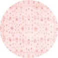 thumbnail image 1 of Ahgly Company Indoor Round Oriental Red Traditional Area Rugs, 3' Round, 1 of 4