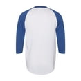 thumbnail image 3 of Augusta Sportswear mens Baseball Jersey 2.0 3 4 Sleeve, White/Royal, 3X-Large US, 3 of 3