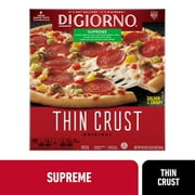 DiGiorno Frozen Pizza, Supreme Original Thin Crust Pizza with Marinara Sauce, 19.1 oz (Frozen)