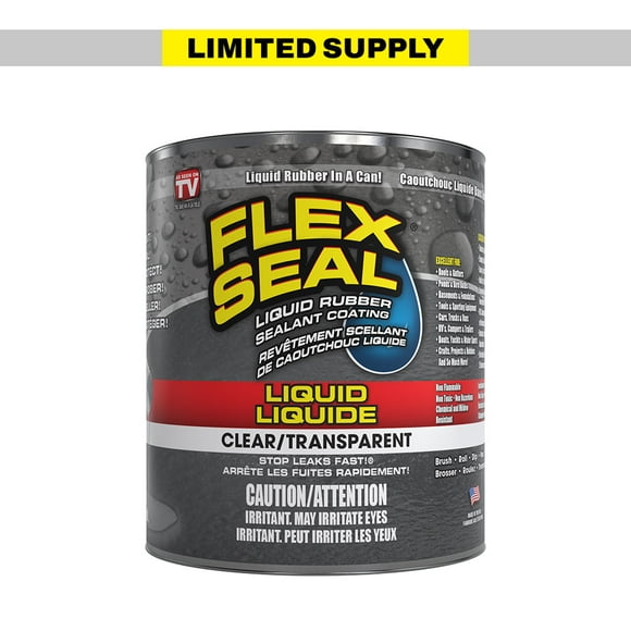 Flex Seal Liquid Rubber in a Can, Clear, 32-oz