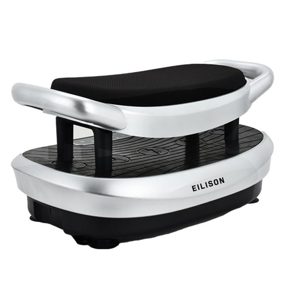 EILISON FITABS 3D Vibration Plate Exercise Machine - Whole Body Workout Vibration Platform w/Loop Bands - Lymphatic Drainage Machine for Weight Loss, Shaping, Recovery (Fitabs Silver)